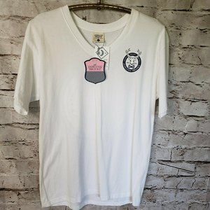 JADELYNN BROOKE DEER HAPPY PREPPY PEOPLE TEE White